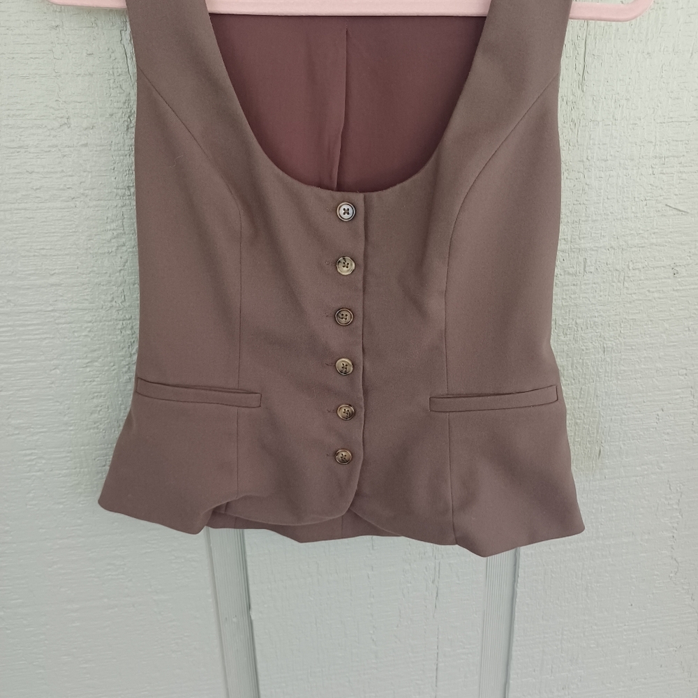 Reformation Brown Button-Down Top - image 3